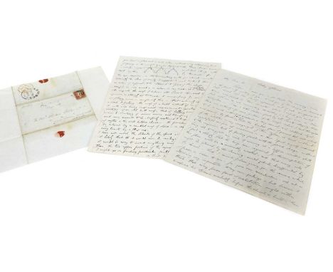 John Ruskin (1819-1900),  a group of various letters including: an eight-page signed letter, undated, to The Reverend Stephen