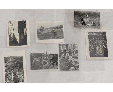 Henri Cartier-Bresson (French, 1908-2004), a collection of seven silver gelatin print photographs, 20th century, depicting la