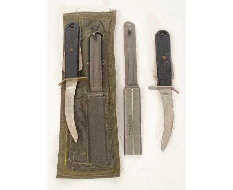 RAF Aircrew Flying Suit Survival Knives.   Two examples of the aircrew personnel issue knife ... Both complete with scabbards