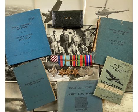 A scarce peacetime 1953 Coronation year Air Force Cross Group of Six awarded to Squadron Leader James Leslie Barlow, awarded 