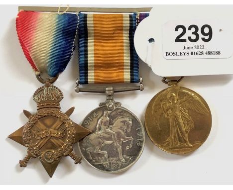 WW1 West Yorkshire Regiment Later Officer Group of Three Medals. Awarded to 537 C SJT R.W. HONOUR W YORK R. Comprising: 1914/