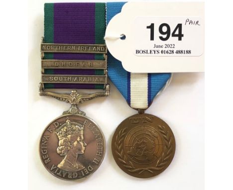 Royal Army Ordnance Corps three clasp Campaign Service Medal, Pair of Medals.   Awarded to 23782996 CPL R.N. JONES RAOC. Comp