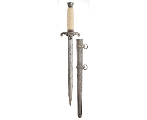 German Third Reich attributed Army Officer's dagger by Ernst Pack &amp; Sohne An interesting example with cream ivorine twist