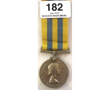 Royal Army Ordnance Corps Korea Medal.   Awarded to 22096442 PTE W.G. WAREHAM RAOC. 