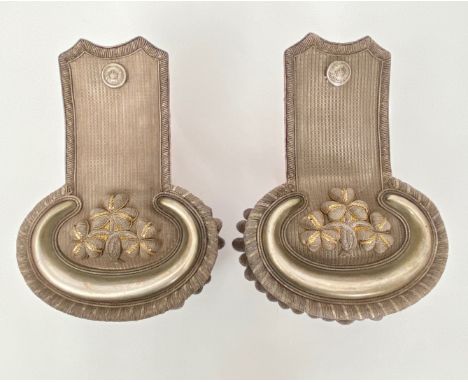 Edwardian Irish Deputy Lieutenant Epaulettes. A good pair for an Irish Deputy Lieutenant circa 1902/1908 worn with the scarle