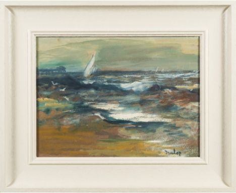 * Ronald Ossory Dunlop [1894-1972]- Seascape,:- signed bottom right oil on board, 26.5 x 36.5cm.