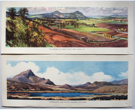 BR(Sc) Carriage Prints, a loose pair comprising: The Lomond Hills from Tarvit, Near Cupar, Fife by J. McIntosh Patrick and Sc
