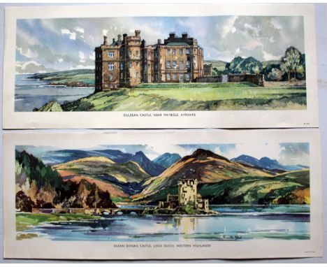 BR(Sc) Carriage Prints, a loose pair comprising: Culzean Castle, Near Maybole, Ayrshire and Eilean Donan Castle, Loch Duich, 