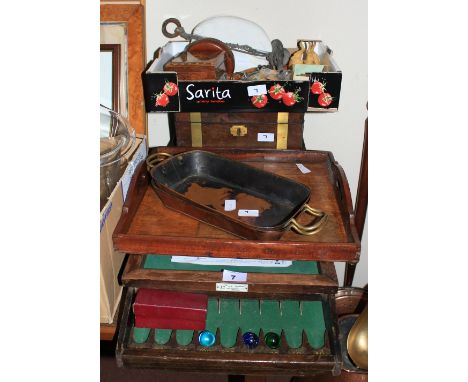 		A bagatelle game and a quantity of sundries