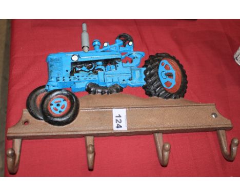 		Iron tractor coat hooks