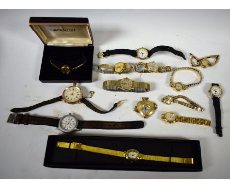 Watches - a continental 14ct gold cased open face fob watch, ornate gilt and floral cream dial, black Roman numerals, minute 