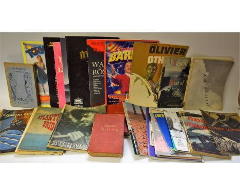 Ephemera - large box with magazines, papers, books, etc, includes 1909 Baedekers Guide Book to Norway and Sweden