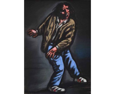 Peter Howson (1958-),   Tramp, signed, pastel, 28 x 20cm.; 11 x 8in.     Artists' Resale Right (droit de suite) may apply to 