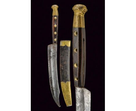 dating: Early 19th Century provenance: Eastern Europe, Wide, slightly curved, single-edged blade with hollowed tip, engraved 