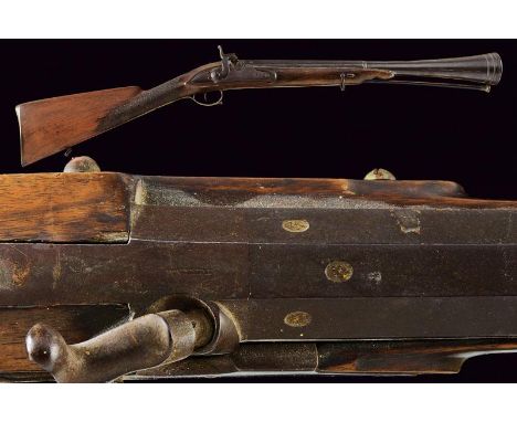 dating: Mid 19th Century provenance: Italy, Smooth-bore, two-stage barrel, octagonal first part, marked 'PORCILIONE' and with