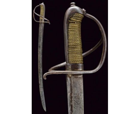 dating: 1793 provenance: Europe, Curved, single-and short false-edged blade, with rear groove. First part with Passau Wolf an