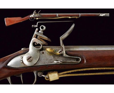 dating: First half of the 19th Century provenance: France, Round, smooth-bore, 19 mm cal. barre, with clutch for a bayonet, r
