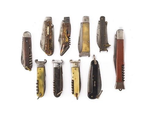 dating: 20th Century provenance: Europe, All different, all with multi-blades/tools. Some are rare. Interesting lot. length o