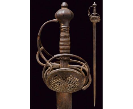 dating: first quarter of the 17th Century provenance: Northern Germany, Straight, double-edged blade of lenticular section, w