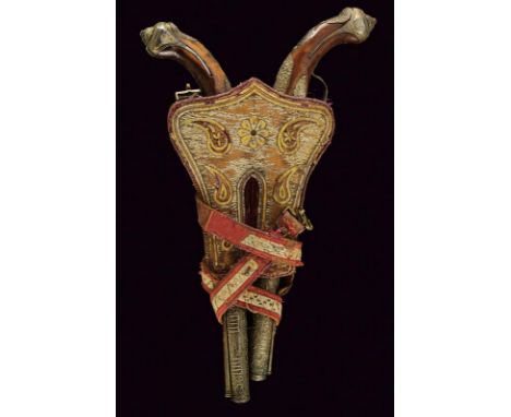 dating: First half of the 19th Century provenance: Turkey, Smooth-bore, two-stage, 15 mm cal. barrels, octagonal first part, 