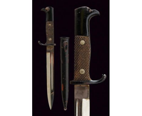 dating: first quarter of the 20th Century provenance: Germany, Straight, single-edged blade, tip, nickel-plated. Hilt and pom