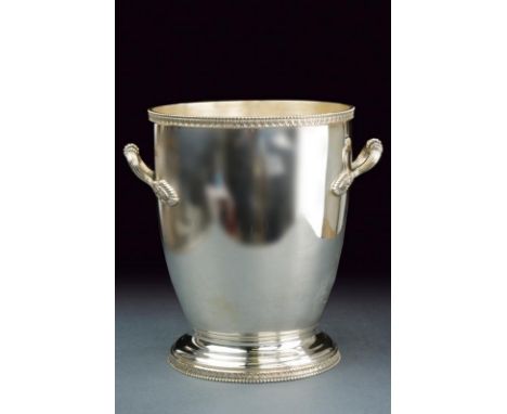 dating: 20th Century provenance: Italy, Bowl-shaped, with two lateral handles, decorated with floral motifs and grooves, the 