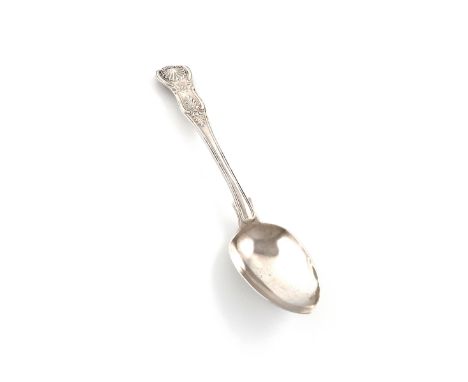 A Victorian Regimental King's pattern tablespoon, The 21st Hussars, by A B Savory &amp; Sons (William Smily), London 1855, th
