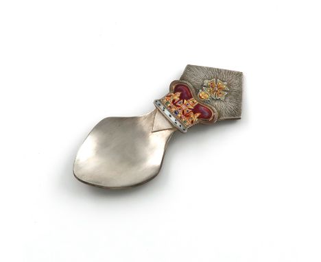 Please note: This lot now includes a small book on enamelling by Ruth Ball and details by Payne and Son on this spoon accompa