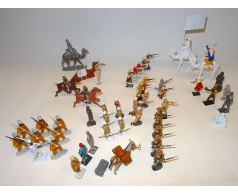 Replica original castings Nile Expedition British, Egyptian and Native troops with various natives, some hollowcast (Conditio