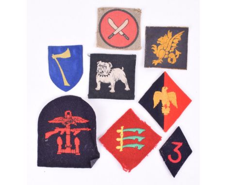 WW2 British Commando Combined Operations Tombstone Formation Sign, paste back example remaining in good condition; printed 49