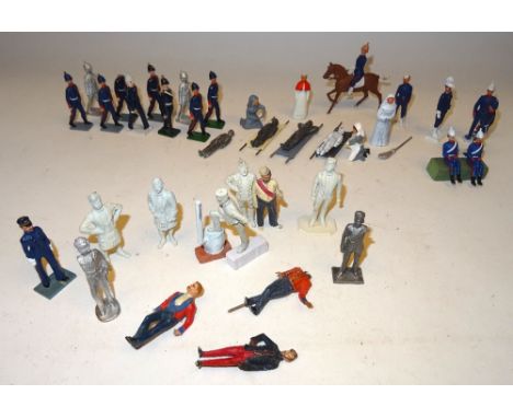 Replica original castings Royal Army Medical Corps Officers in Mess Dress, Rifle Brigade and Bandsmen in Field Caps (Conditio