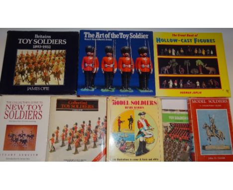 A Collection of Books about Toy Soldiers (Condition Fair, some damage to jackets etc.) (32)We are not able to offer in house 