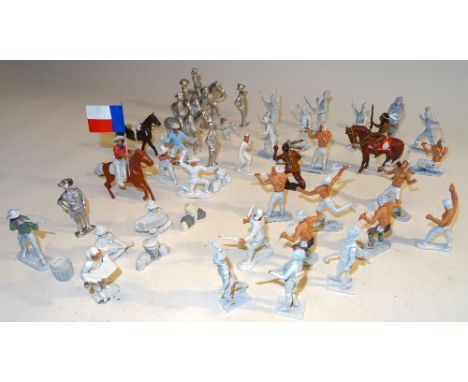 Replica and other original castings Cowboys and Indians Chinese, Tudor and Pirate figures (Condition Good, some incomplete or