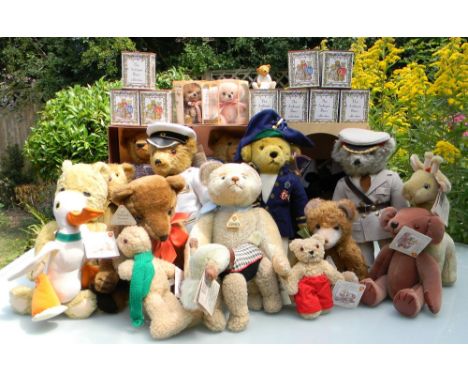 Deans, Merrythought and other collectors Bears, Deans Master Bruno and Miss Bruno 90th Anniversary Bears, both boxed with out