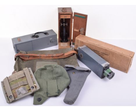 A Small Quantity of Aviation and Military Equipment, including: Military Aircraft Camera, Type G45 B Ref No.14a with an origi