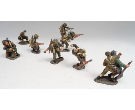 King and Country WWII D-Day 3rd Canadian Division DD113 Attack, DD112 Command Set, DD120 Grenadier, DD114 Casualty of War and