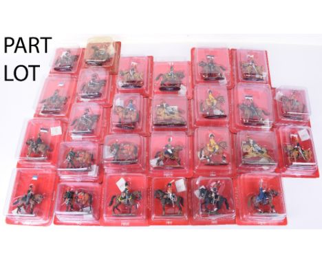 Del Prado Cavalry of the Napoleonic Wars Series various duplicates in original blister packs with forty-three booklets (Condi
