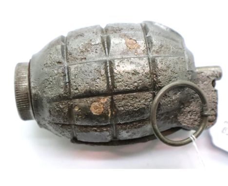 Inert WWII semi relic no 36 mills grenade, maker B &amp; Co Birmingham. P&amp;P Group 1 (£14+VAT for the first lot and £1+VAT