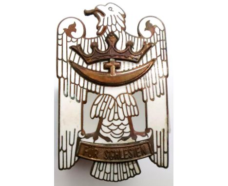 Post WWI German Freikorps Silesian eagle badge, no pin. P&amp;P Group 1 (£14+VAT for the first lot and £1+VAT for subsequent 