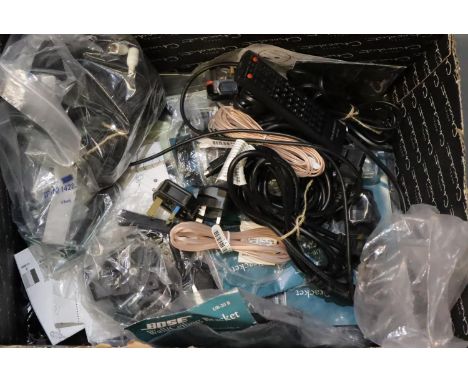 Mixed audio accessories, power cables, speaker mounts etc. Not available for in-house P&amp;P, contact Paul O'Hea at Mailboxe