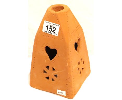 Reproduction WWII Waffen SS Julleuchter (Tower Lantern) candle holder. Originally made by Allach factory. P&amp;P Group 2 (£1
