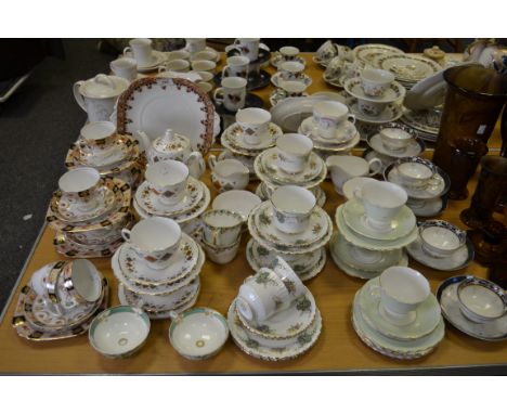 Teaware - a Royal Stafford True Love part tea service;  Colclough pattern 8198 tea service, including teapot;   Gainsborough 