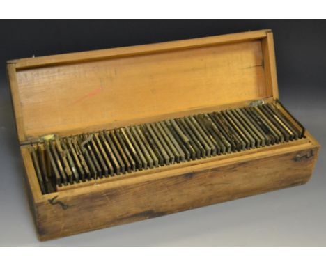 Fifty Magic Lantern glass slides, some by Newton & Co, 3 Fleet St, London - The Sudan War, Khartoum Exhibition;  etc 