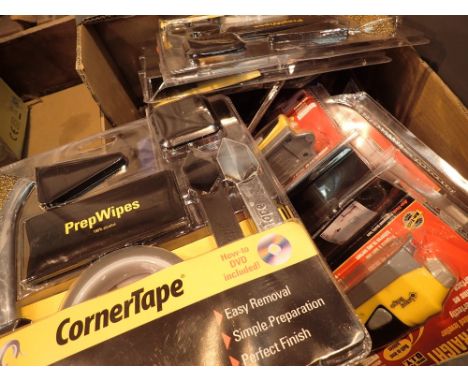 Box of mixed tools including laser levels etc 