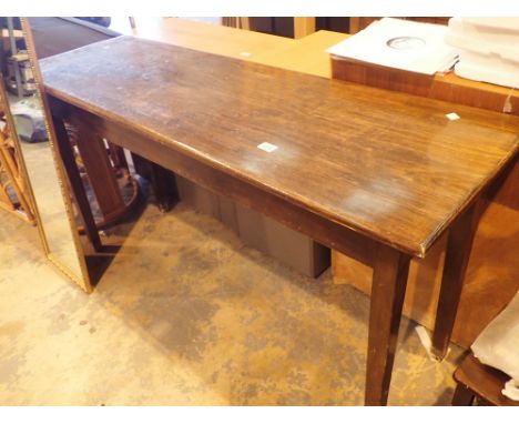 Narrow wooden side table
