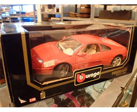 Burago 1:18 Scale Ferrari 348 ( 1989 ) TB Diecast Car Boxed