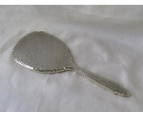 Hand mirror with engine turned back Birm by DF   