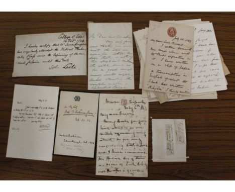 Scottish Letters &amp; Ephemera.&nbsp; A small bundle of manuscript letters incl. some to Sir John Boyd, Lord Provost of Edin