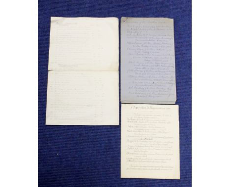 British Leather Trade.&nbsp;&nbsp;3 items ref. a trade conflict between French &amp; British leather industries comprising ma