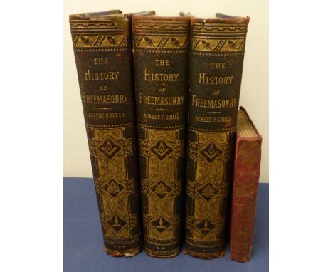 GOULD R. F.&nbsp;&nbsp;The History of Freemasonry. 3 vols. Chromolitho plates &amp; other illus., as called for. Quarto. Half
